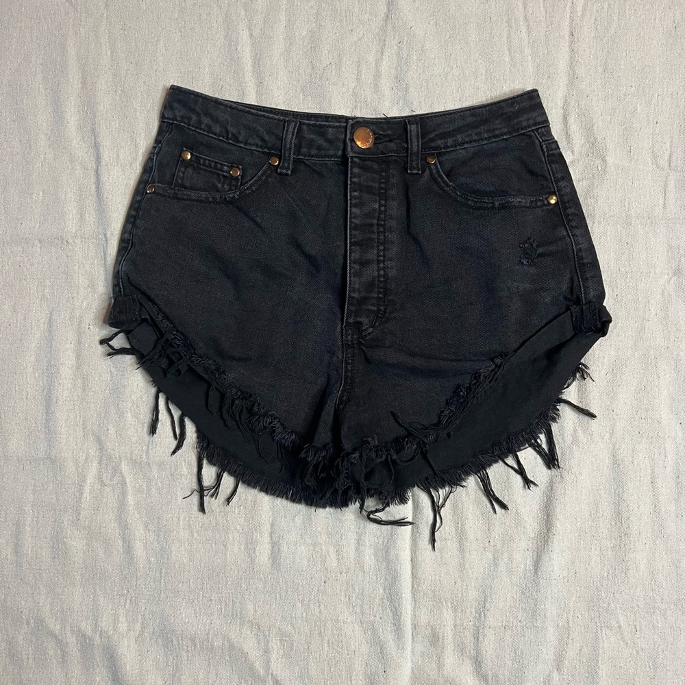 Signature 8 Black High Waisted Shorts